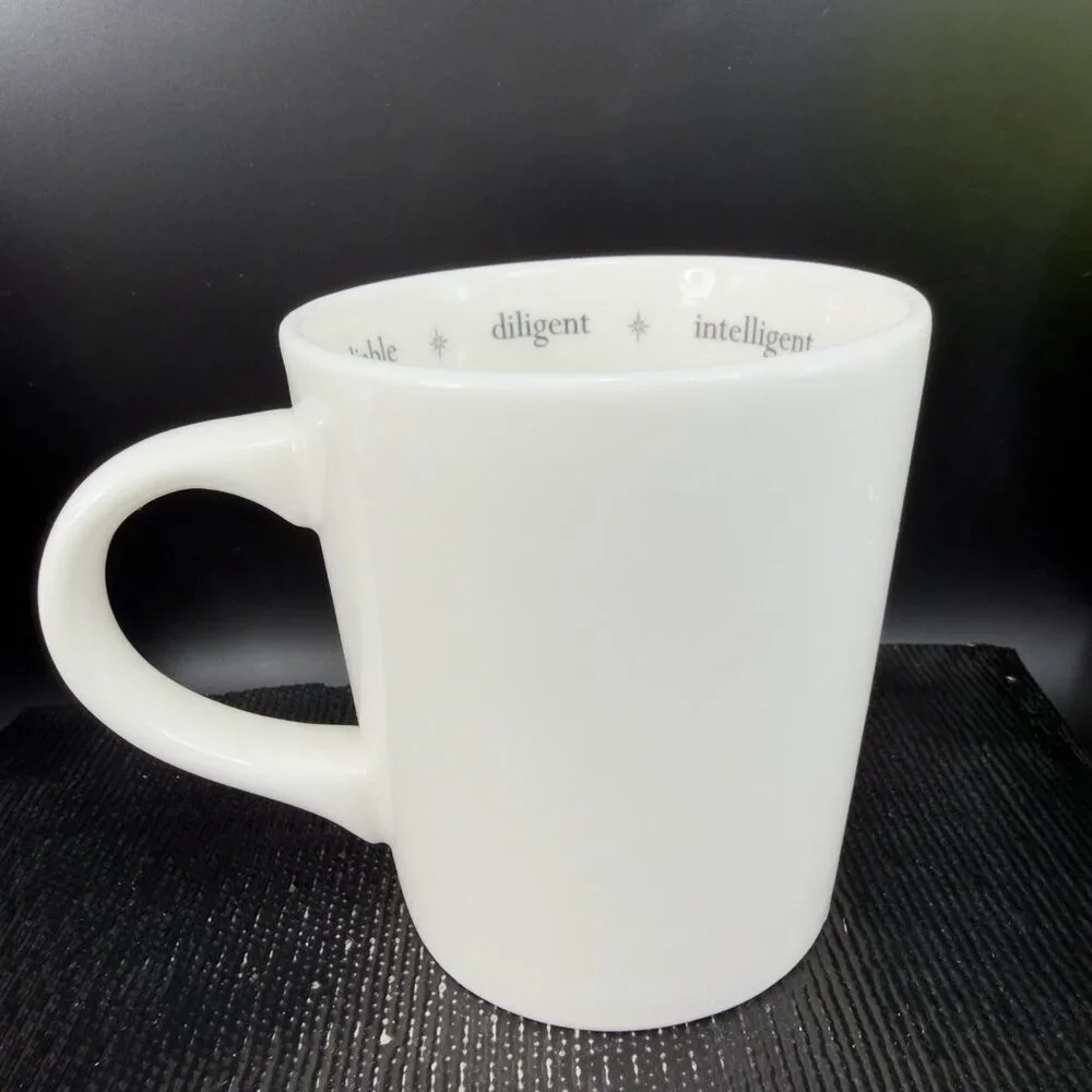 Williams Sonoma Rory Dobner Zodiac Porcelain Mug Cup Virgo White Horoscope